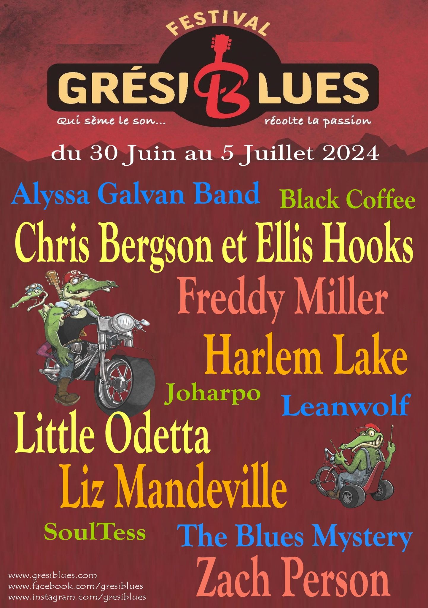 Festival Grésiblues à proximité du gîte Au Vieux Four à Pain